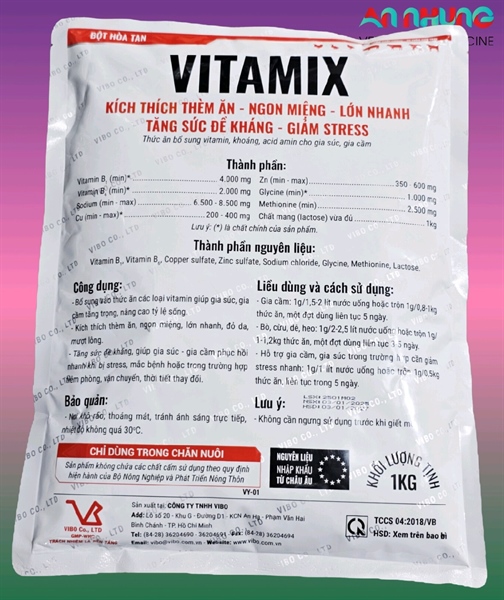 VB VITAMIX 1kg - Vitamin B Complex hàm lượng cao - Gói 1Kg - Ảnh 4