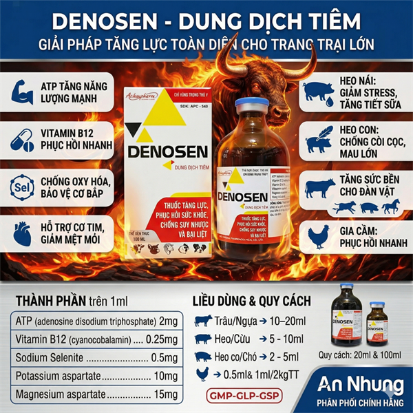 Á CHÂU DENOSEN - ATP - Chai 100ml