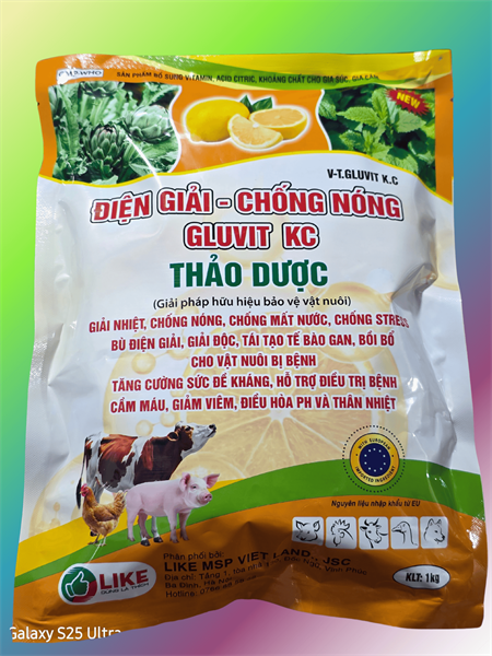 LIKE ĐIỆN GIẢI - CHỐNG NÓNG GLUCO KC THẢO DƯỢC 1kg - Gói 5in1 - Ảnh 3