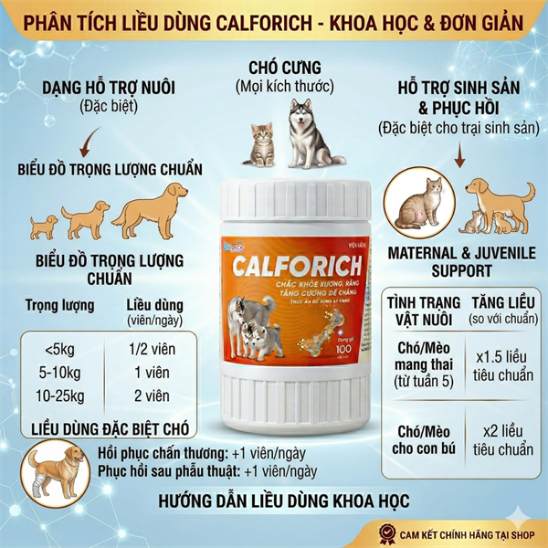 Á Châu CALFORICH - calci viên - Hũ 100 viên - Ảnh 4