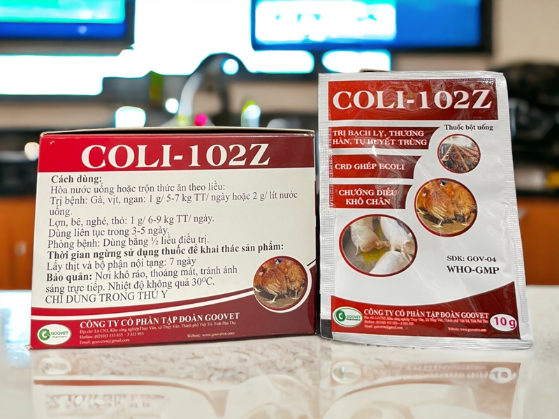 Goovet Coli 102Z (gói nhỏ) 10gr - hộp 50 gói - Ảnh 3
