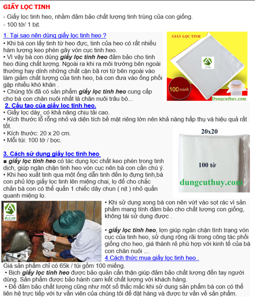 Giấy lọc tinh Heo - bịch - Ảnh 2