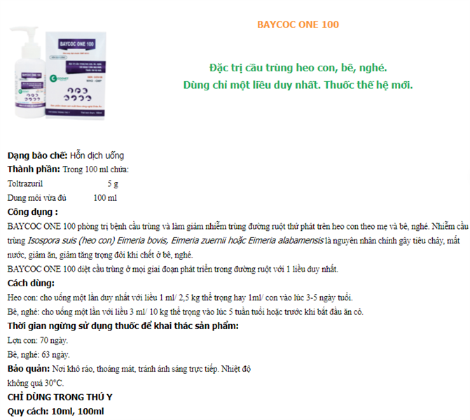 Goovet Baycoc One 10ml - Hộp 25 lọ - Ảnh 2