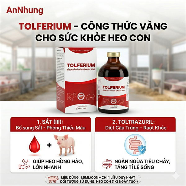 Agri Toltracox iron - sắt cầu trùng 20ml - Chai 20ml - Ảnh 2