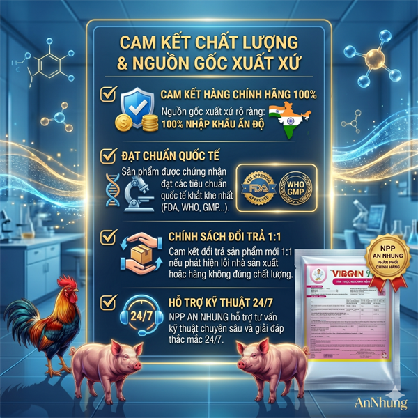 CV VIRGIN PLUS - viêm ruột hoại tử gia cầm 1KG - Gói 1kg - Ảnh 3