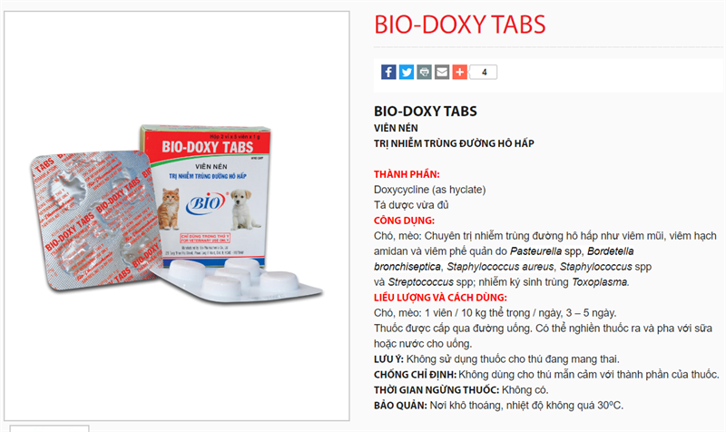 Bio Doxy Tabs - Hộp 10 viên - Ảnh 3
