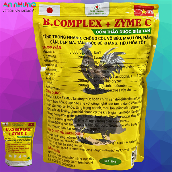 SUMI BCOMPLEX + ZYME C 1kg - B Men Cốm Thảo Dược - Gói 10in1 - Ảnh 3
