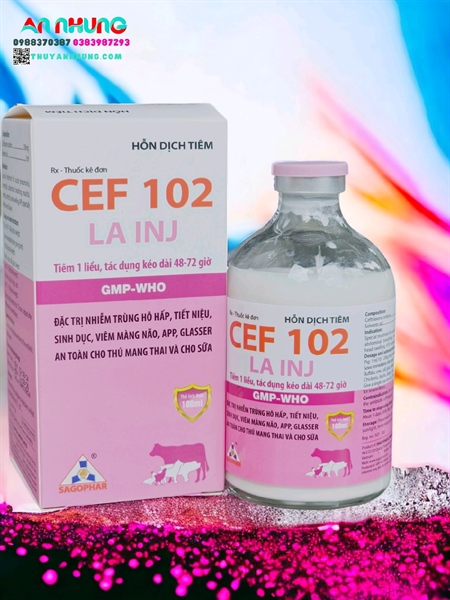 SAGOPHAR CEF 102 LA - 72H - CEFTRI ONE (N) - Lọ - Ảnh 2
