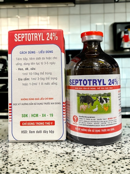 Minh Huy SEPTOTRYL 24% 100ml - Lọ 100ml - Ảnh 3
