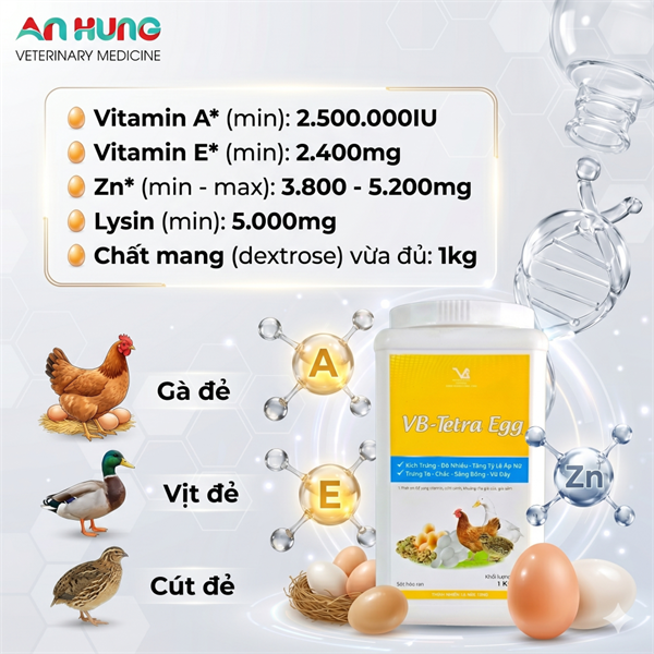 VB TETRA EGG - Kích trứng - Lon 1kg - Ảnh 4