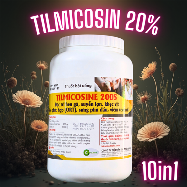 GOOVET TILMICOSINE 200S 1kg - Lon 10in1