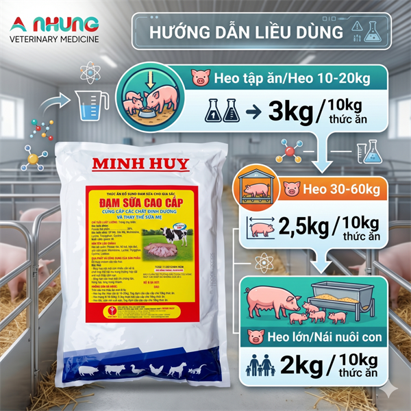 MINH HUY ĐẠM SỮA 1 KG - gói 1 kg - Ảnh 4