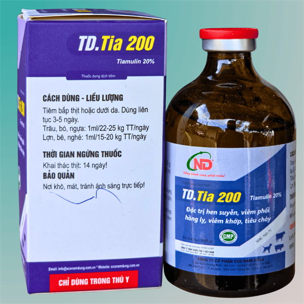 ND TD TIA 200 (Tiamulin 20%) 100ml - Ảnh 2