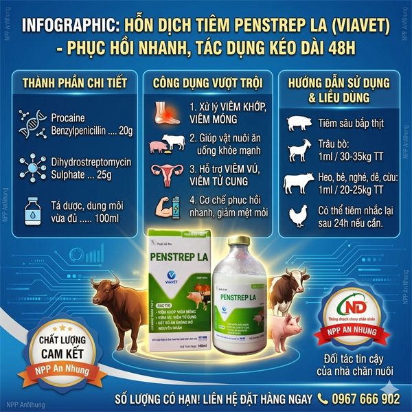 VIAVET - PEN STREP LA - 100ml (XANH) - Chai 100ml - Ảnh 5