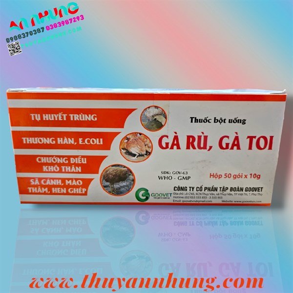 Goovet gà rù, gà toi 10gr - Hộp 50 gói - Ảnh 3