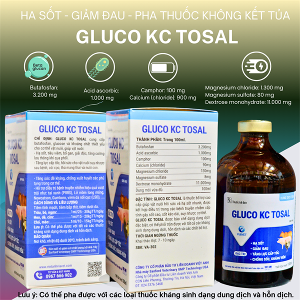 Viavet Gluco kc Tosal - Lọ 20ml - Ảnh 4