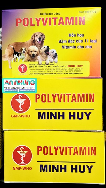 Minh Huy PolyVitamin (chó,mèo) 10gr - Hộp 50 gói - Ảnh 4