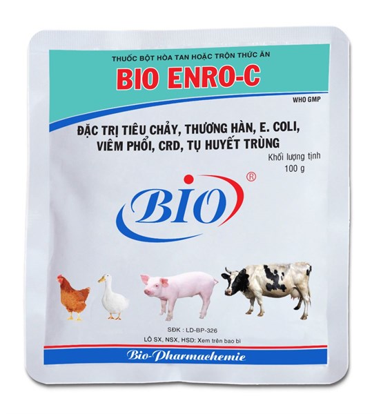 Bio Enro C 100gr - Hô hấp, tiêu chảy - Gói - Ảnh 2