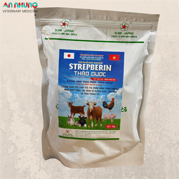 SUMI STREPBERIN THẢO DƯỢC 1kg - Berberin đắc trị tiêu chảy - Gói 10in1 - Ảnh 3
