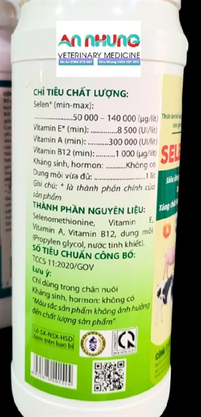 GOOVET SELEN VIT E 1 lít - chai - Ảnh 3