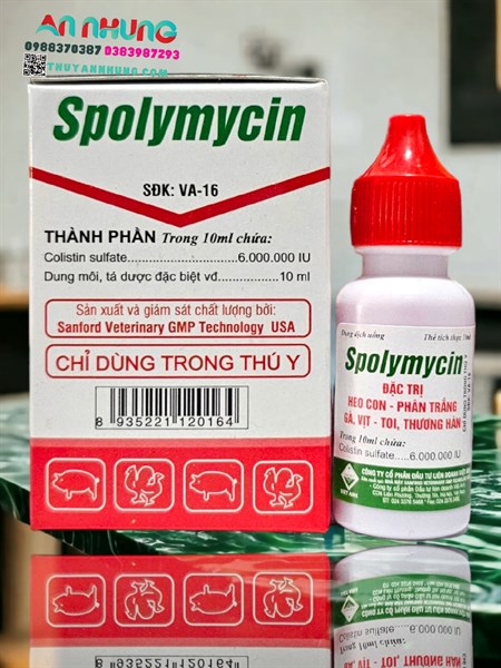 VIAVET Spolymycin Oral 10ml - Colistin, tiêu chảy nước hồng - Hộp 10 lọ - Ảnh 5