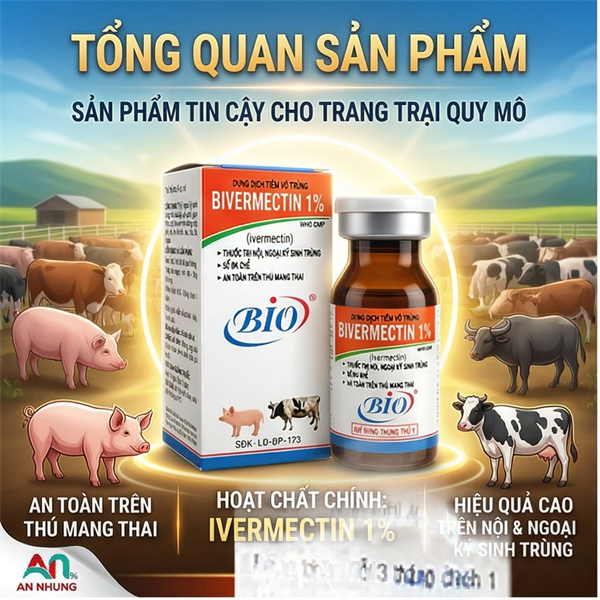 Bivermectin 1% - Chó mèo - Lọ nhỏ 10ml