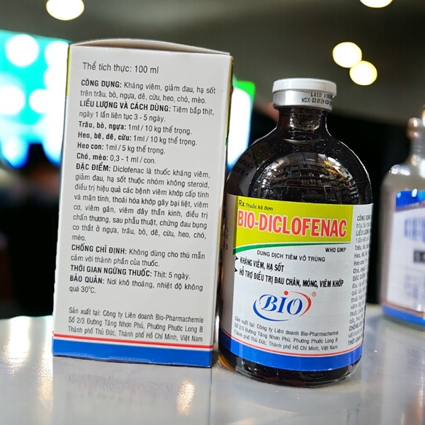 BIO DICLOFENAC 100ml - Giải quyết vấn đề đau chân, móng, viêm khớp và hạ sốt nhanh. - Lọ 100ml - Ảnh 4