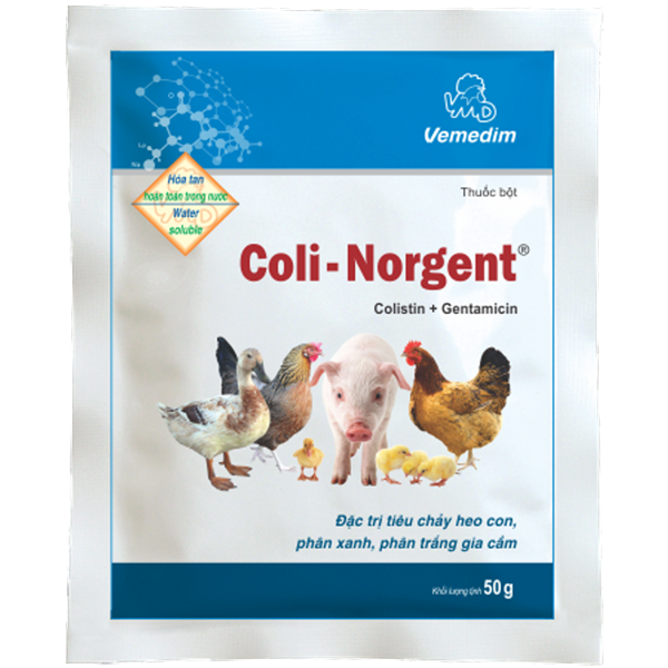 VMD Coli Norgent 10gr - Hộp 60 gói