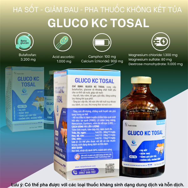 Viavet Gluco kc Tosal - Lọ 20ml - Ảnh 5
