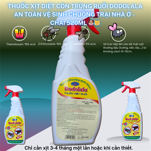 DODOLALA - Siêu diệt ruồi - 520ml - Chai - Ảnh 2