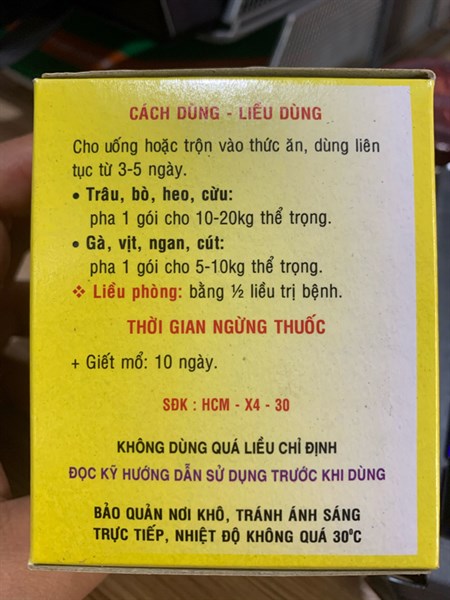 Minh Huy Teramycine 500 Bạc 5gr - Hộp 25 gói - Ảnh 3