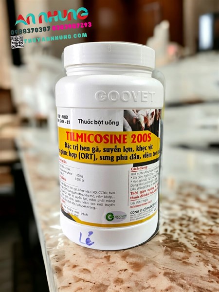 GOOVET TILMICOSINE 200S 1kg - Lon 10in1 - Ảnh 3