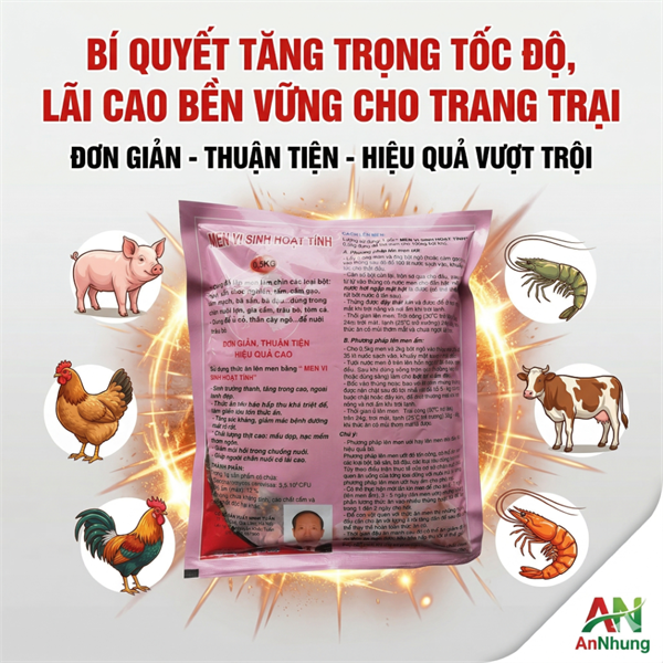 HN Men Ủ Cỏ Hoạt Tính 500g - Gói