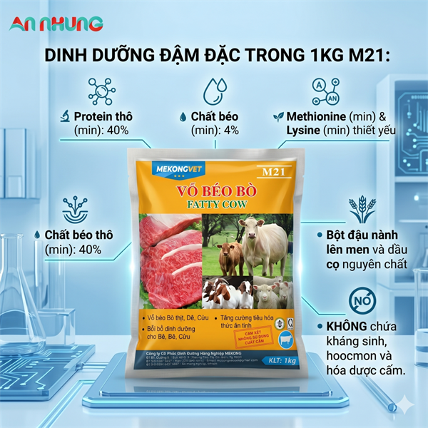 MEKONG M21 VỖ BÉO BÒ 1kg - Gói 1Kg - Ảnh 5