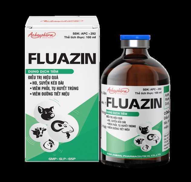 Á Châu FLUAZIN - 100ml (Aziflor + flunixin) - Lọ