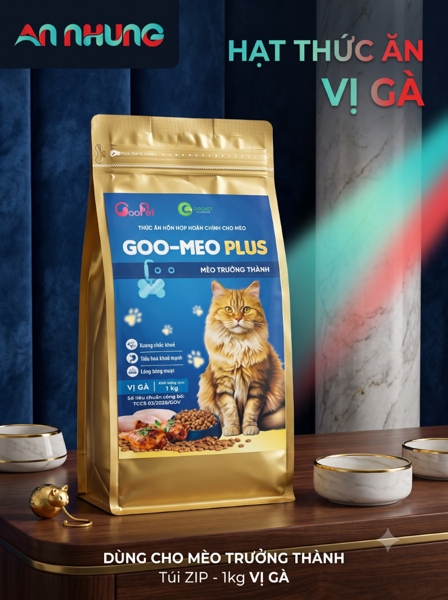 GOOVET MEO (VÀNG) 1 KG - VỊ GÀ - gói - Ảnh 2