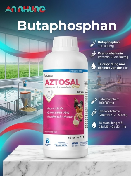 VIA AZTOSAL ORAL 1 Lít - CHAI 1 lít - Ảnh 2
