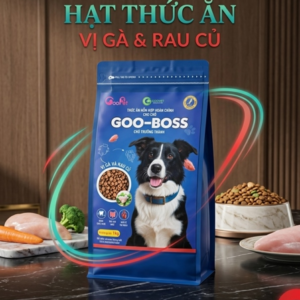 GOOVET BOSS (Xanh) 1 Kg - Vị Gà và Rau Củ - Gói