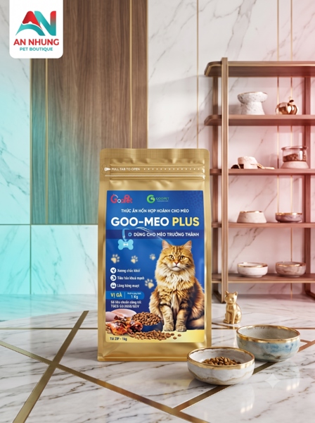 GOOVET MEO (VÀNG) 1 KG - VỊ GÀ - gói