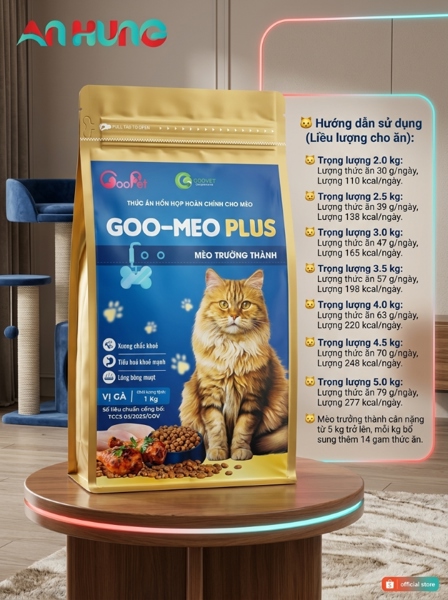 GOOVET MEO (VÀNG) 1 KG - VỊ GÀ - gói - Ảnh 5