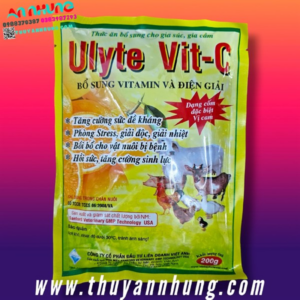 Alternative view of Viavet Ulyte Vit C (Gói 200g) - Cốm Hòa Tan - Giải Nhiệt, Chống Stress Cho Gia Súc, Gia Cầm. - Thùng 80 gói