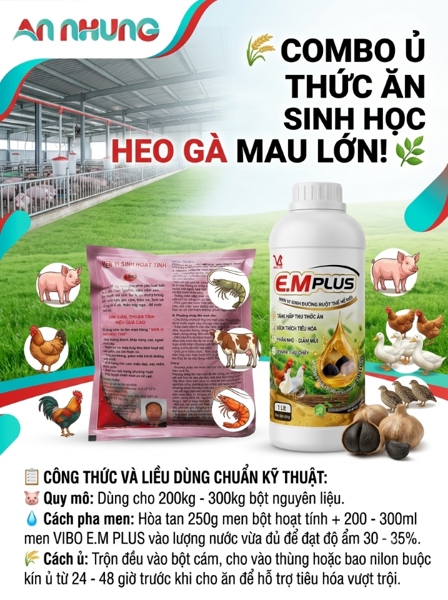 COMBO Ủ CỎ 500gr + MEN VI SINH GỐC 1 Lít - COMBO - Ảnh 3